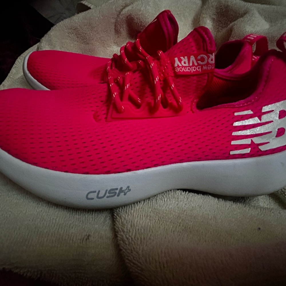 New Balance Hot Pink Cushioned Sneakers